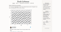 Desktop Screenshot of noahliebman.net